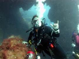 Everyone enjoys diving in the Arinaga marine reserve in Gran Canaria