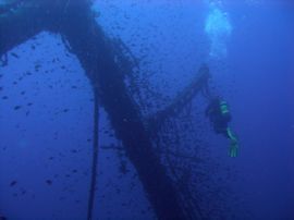 Exploring the wreck of the Arona